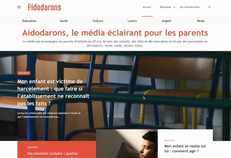 Aidodarons, le média éclairant pour les parents