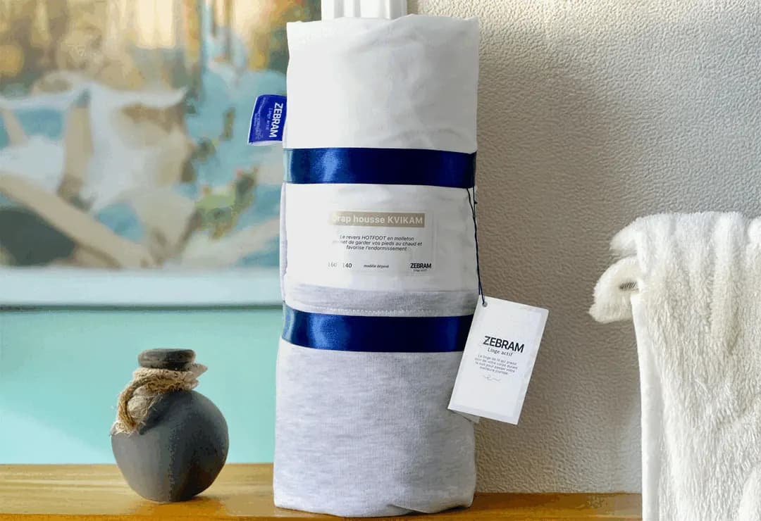 Un drap-housse qui tient chaud aux pieds !
